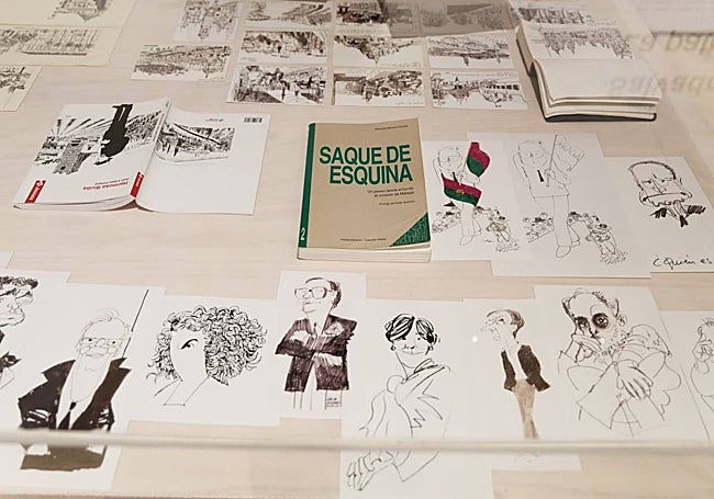 Caricaturas con la firma de Salvador Moreno Peralta.